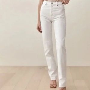 Reformation cynthia jeans white, size 28